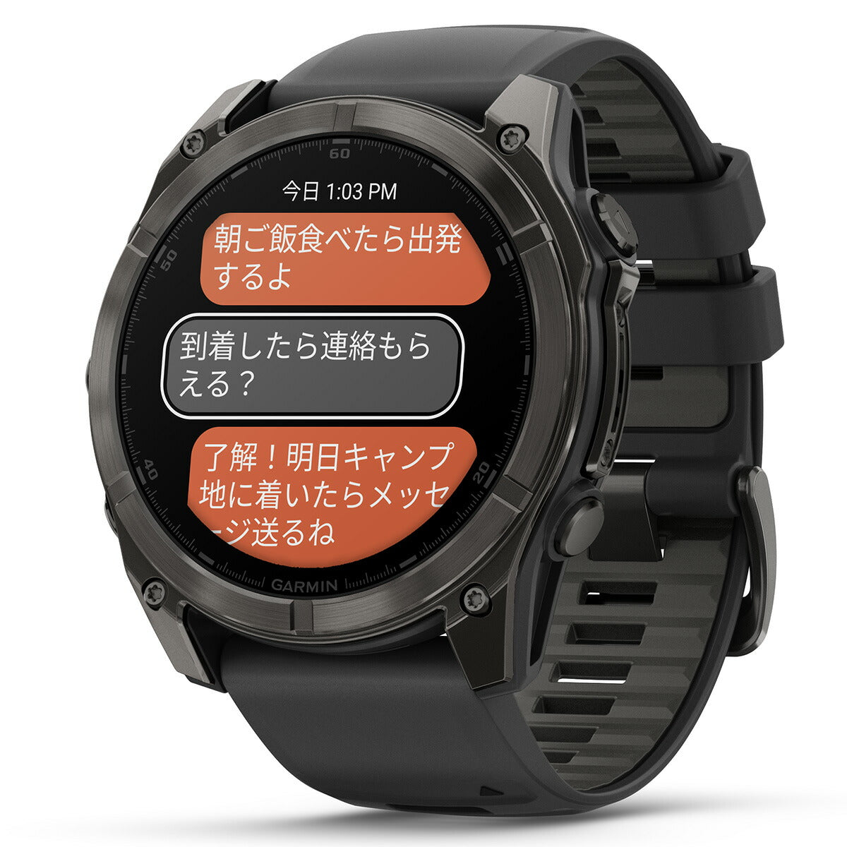 ガーミン GARMIN fenix 8 AMOLED 51mm フェニックス8 アモレッド 51ミリ GPS スマートウォッチ 腕時計 010-02905-62 Ti Carbon Gray DLC / Black【2024 新作】