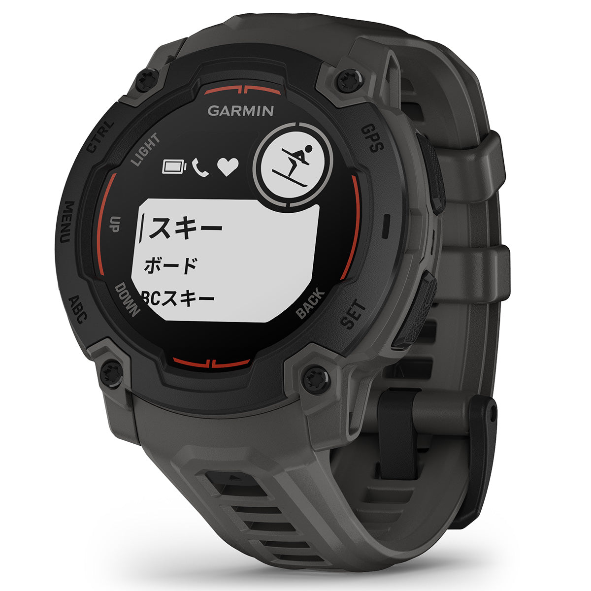 ガーミン GARMIN Instinct E 45mm インスティンクトE 45ミリ GPS スマートウォッチ アウトドア 腕時計 010-02933-12 Black/Charcoal【2025 新作】