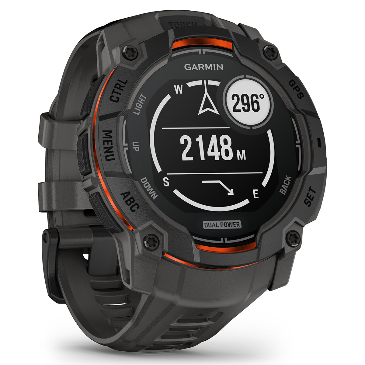 ガーミン GARMIN Instinct 3 Dual Power 50mm インスティンクト3 デュアルパワー 50ミリ GPS スマートウォッチ アウトドア 腕時計 010-02935-30 Black/Charcoal【2025 新作】