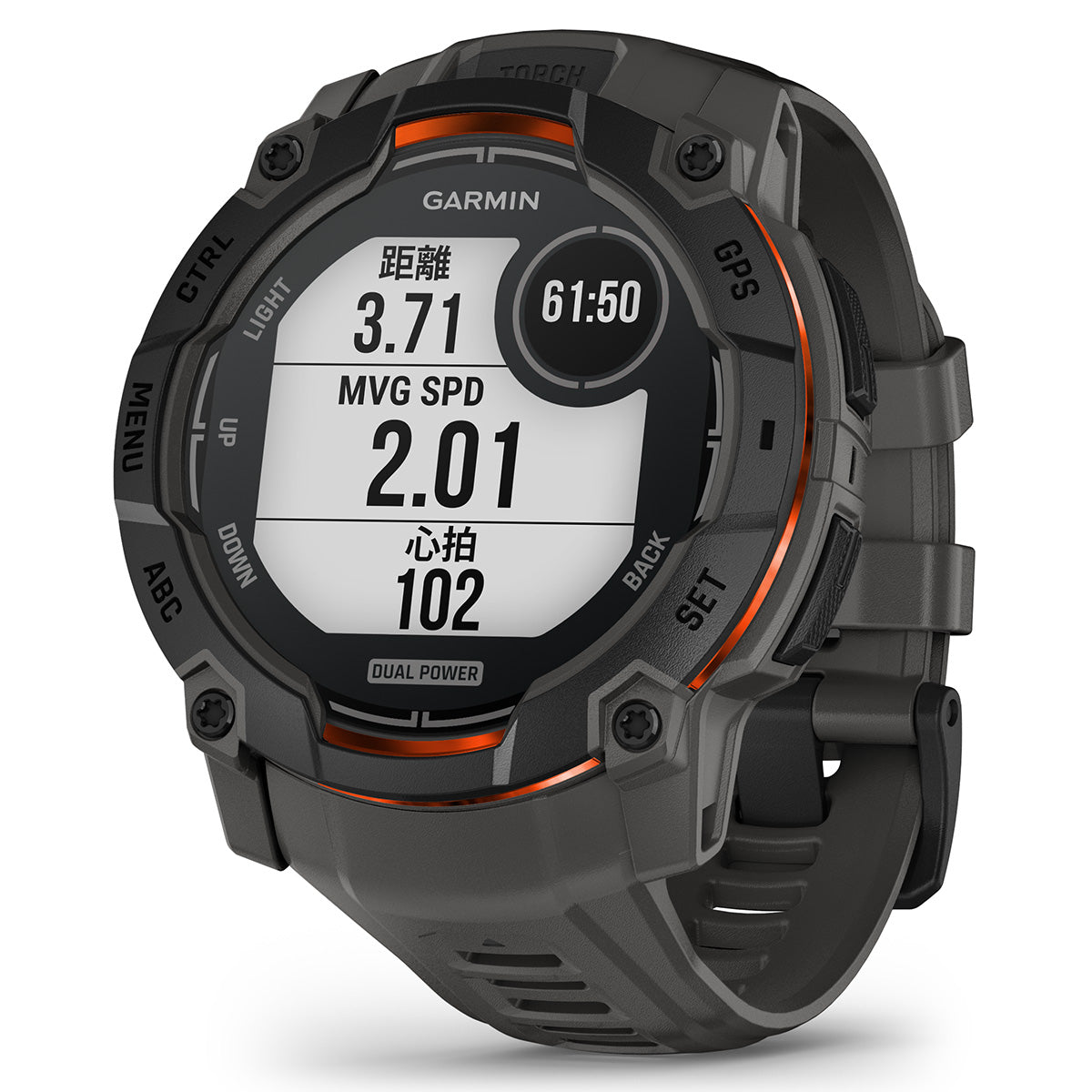 ガーミン GARMIN Instinct 3 Dual Power 50mm インスティンクト3 デュアルパワー 50ミリ GPS スマートウォッチ アウトドア 腕時計 010-02935-30 Black/Charcoal【2025 新作】