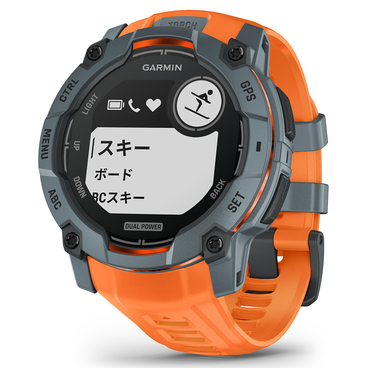 ガーミン GARMIN Instinct 3 Dual Power 50mm インスティンクト3 デュアルパワー 50ミリ GPS スマートウォッチ アウトドア 腕時計 010-02935-31 Twilight/Solstice【2025 新作】