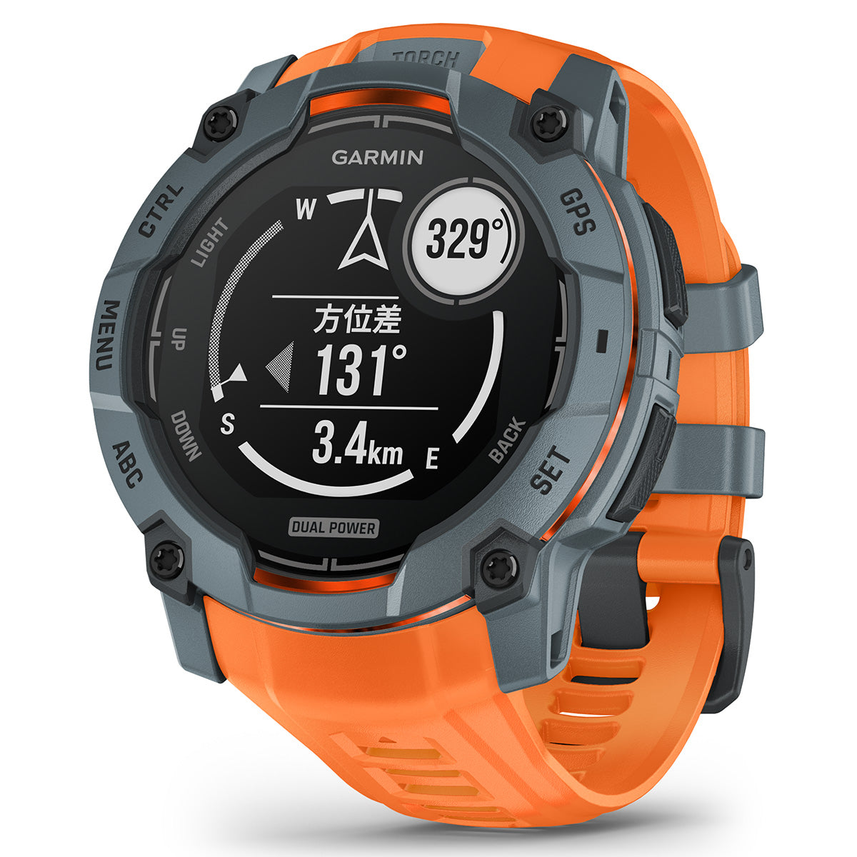 ガーミン GARMIN Instinct 3 Dual Power 50mm インスティンクト3 デュアルパワー 50ミリ GPS スマートウォッチ アウトドア 腕時計 010-02935-31 Twilight/Solstice【2025 新作】