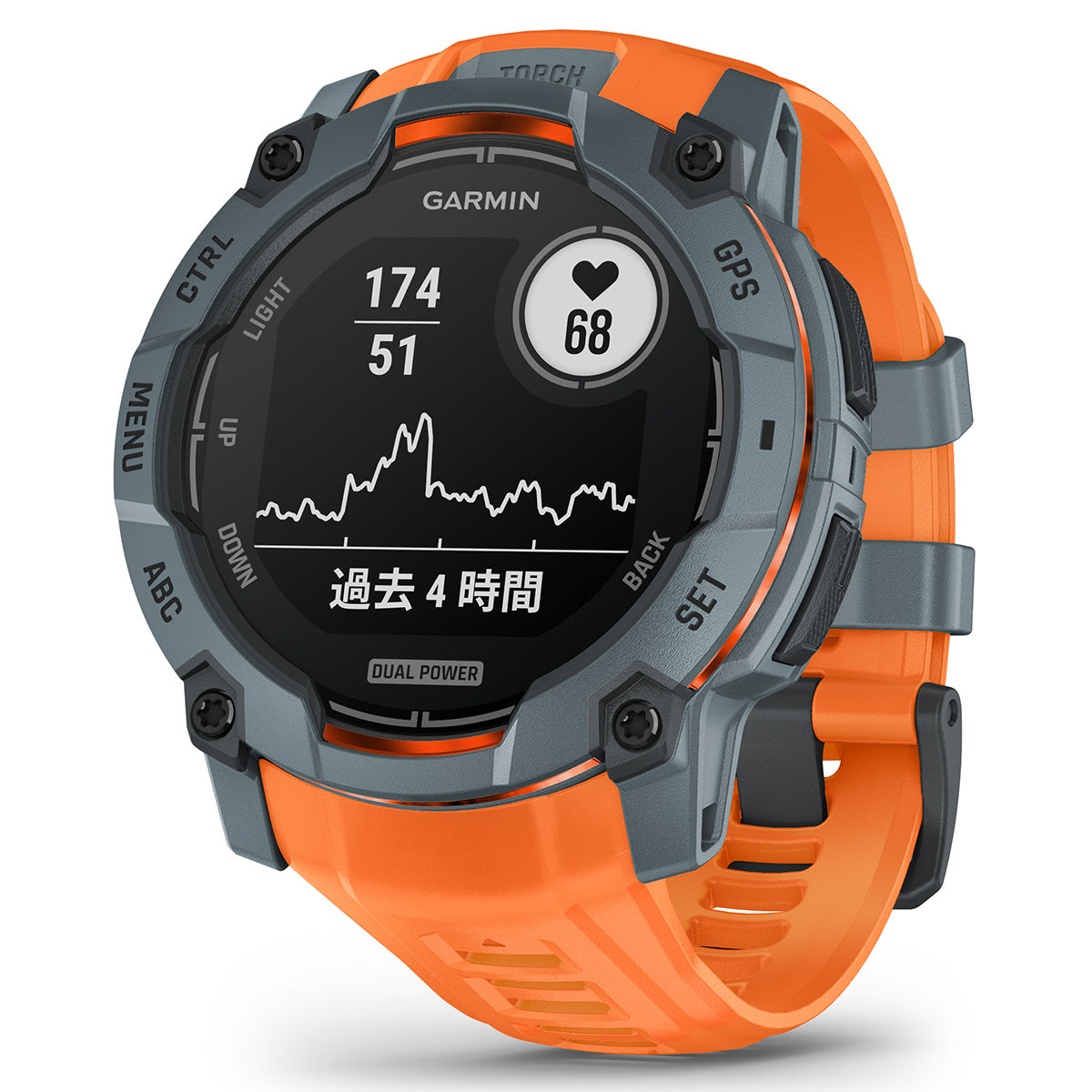 ガーミン GARMIN Instinct 3 Dual Power 50mm インスティンクト3 デュアルパワー 50ミリ GPS スマートウォッチ アウトドア 腕時計 010-02935-31 Twilight/Solstice【2025 新作】