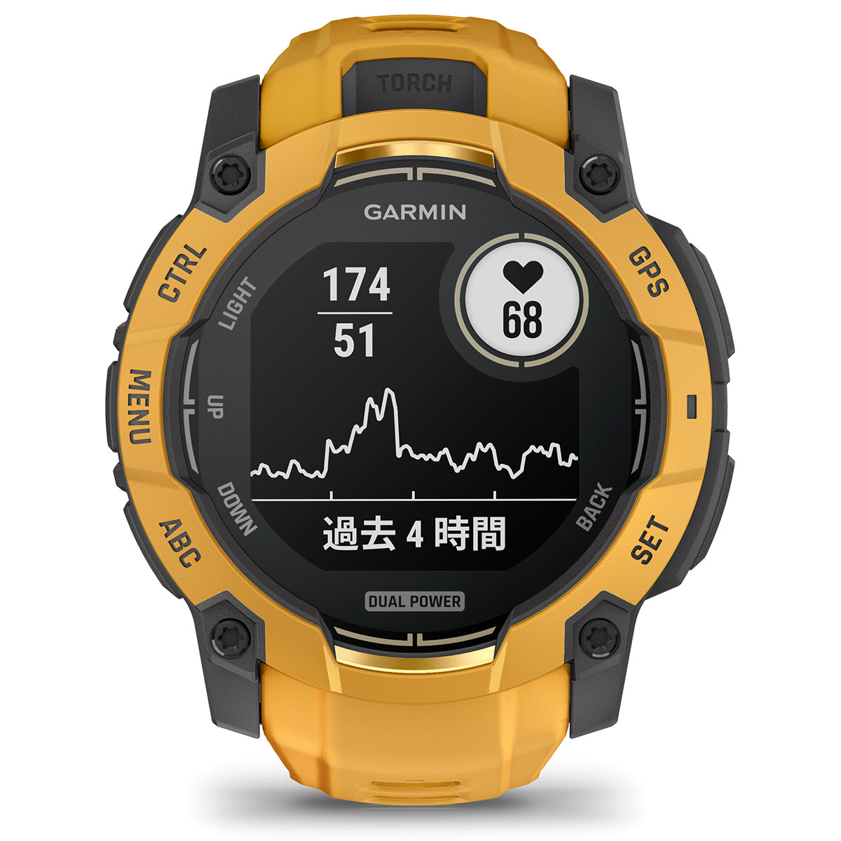 ガーミン GARMIN Instinct 3 Dual Power 50mm インスティンクト3 デュアルパワー GPS スマートウォッチ アウトドア 腕時計 010-02935-32 Sunburst【2026 新作】