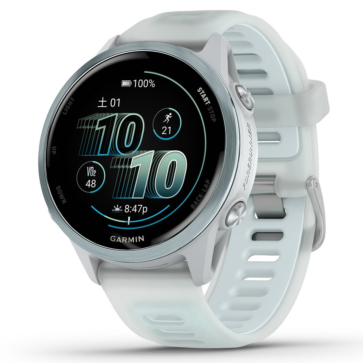 ガーミン GARMIN Forerunner 570 42mm フォアランナー 570 42mm GPS ランニング スマートウォッチ 010-02970-31 腕時計 メンズ レディース White/Cloud【2025 新作】