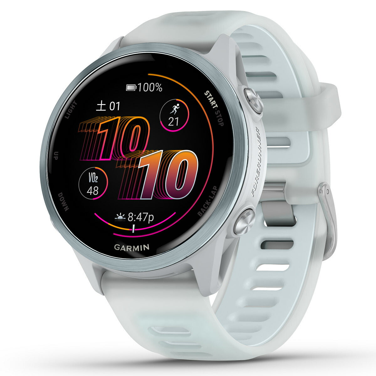 ガーミン GARMIN Forerunner 570 42mm フォアランナー 570 42mm GPS ランニング スマートウォッチ 010-02970-31 腕時計 メンズ レディース White/Cloud【2025 新作】