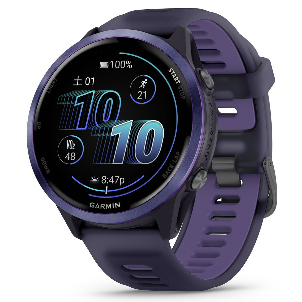 ガーミン GARMIN Forerunner 570 47mm フォアランナー 570 47mm GPS ランニング スマートウォッチ 010-02971-32 腕時計 メンズ レディース Purple【2025 新作】