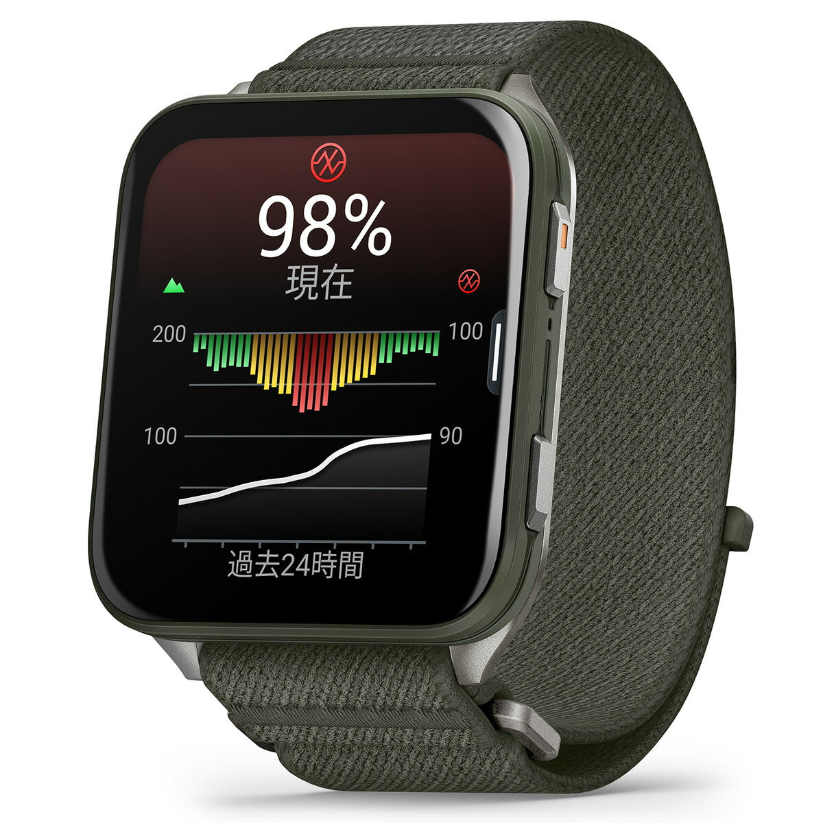 ガーミン GARMIN Venu X1 ヴェニュー エックスワン GPS スマートウォッチ ライフログ 腕時計 メンズ レディース 010-02980-22 Moss【2025 新作】