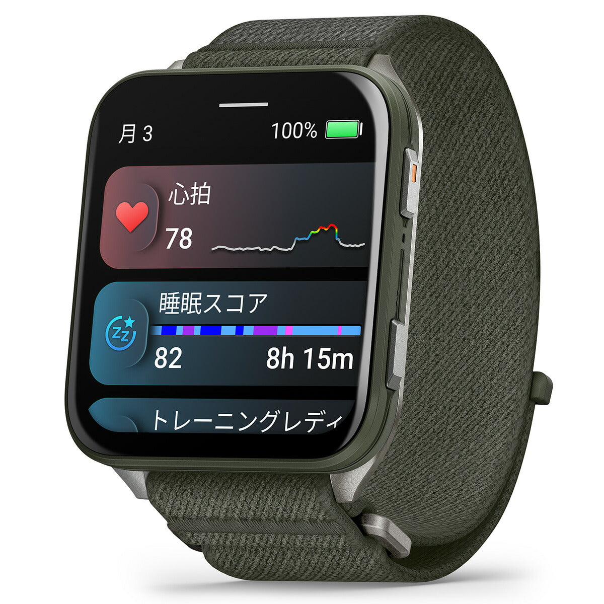 ガーミン GARMIN Venu X1 ヴェニュー エックスワン GPS スマートウォッチ ライフログ 腕時計 メンズ レディース 010-02980-22 Moss【2025 新作】