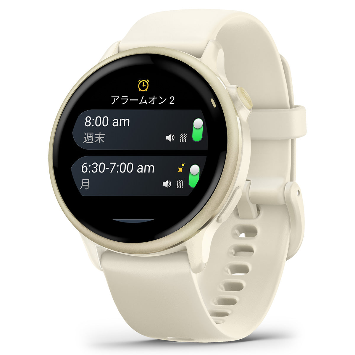 ガーミン GARMIN vivoactive 6 ヴィヴォアクティブ6 GPS スマートウォッチ ライフログ 腕時計 メンズ レディース 010-02985-31 Bone/Lunar Gold【2025 新作】