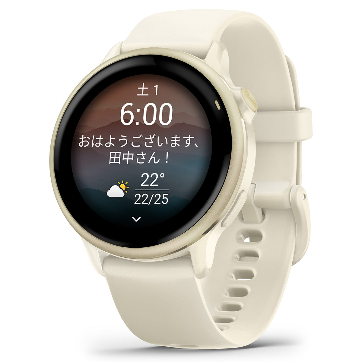 ガーミン GARMIN vivoactive 6 ヴィヴォアクティブ6 GPS スマートウォッチ ライフログ 腕時計 メンズ レディース 010-02985-31 Bone/Lunar Gold【2025 新作】