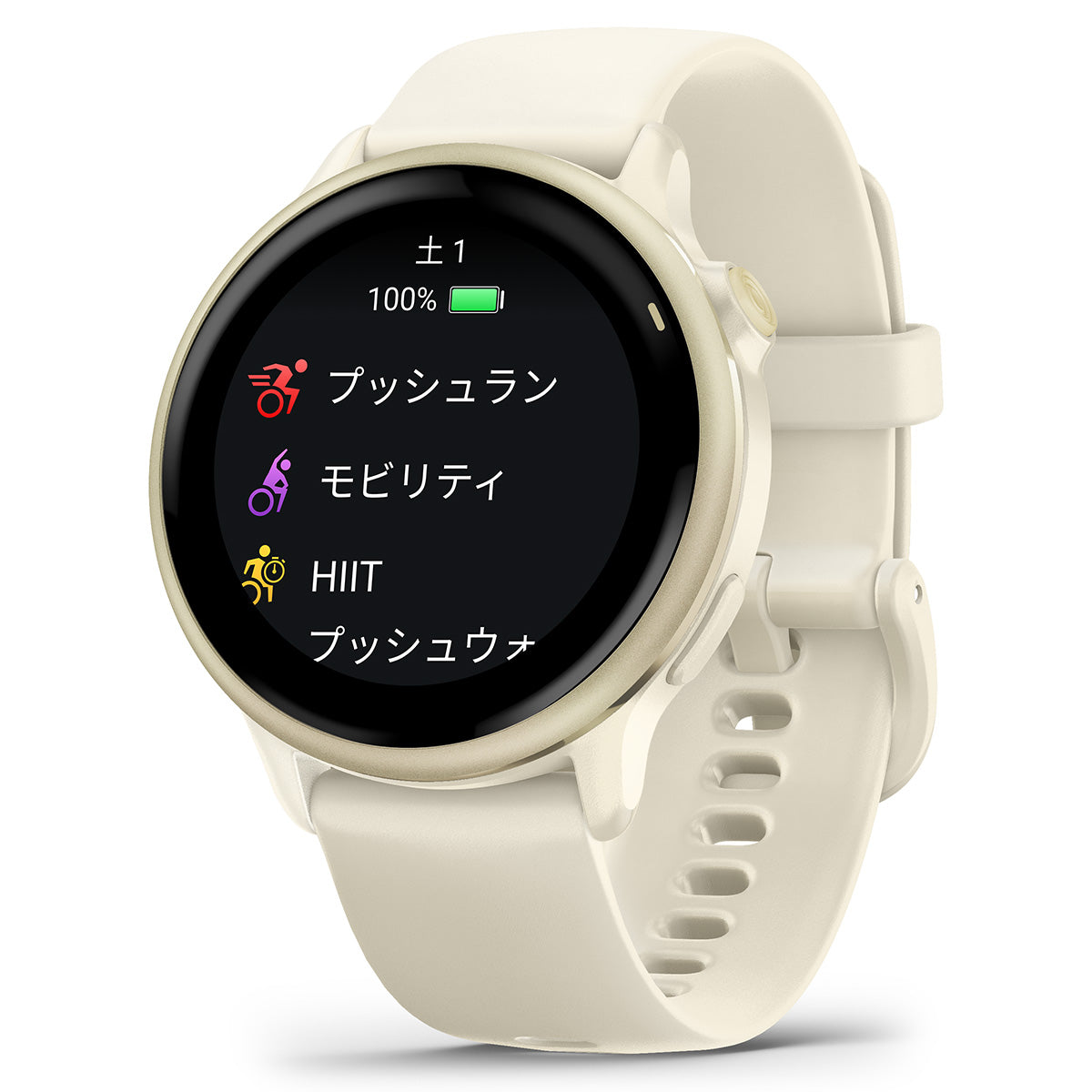 ガーミン GARMIN vivoactive 6 ヴィヴォアクティブ6 GPS スマートウォッチ ライフログ 腕時計 メンズ レディース 010-02985-31 Bone/Lunar Gold【2025 新作】