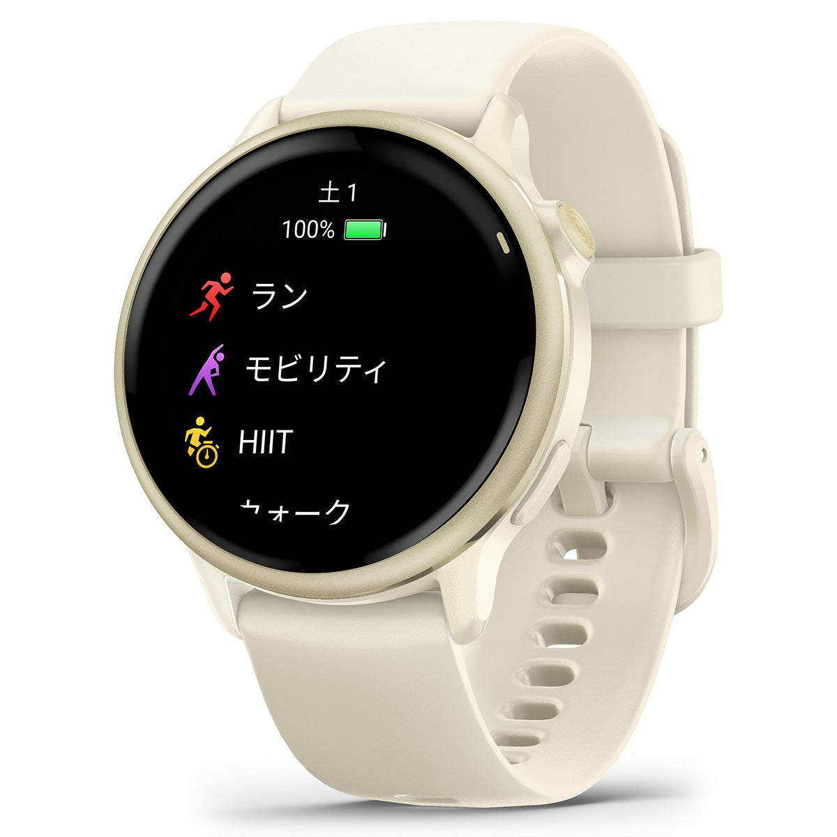 ガーミン GARMIN vivoactive 6 ヴィヴォアクティブ6 GPS スマートウォッチ ライフログ 腕時計 メンズ レディース 010-02985-31 Bone/Lunar Gold【2025 新作】