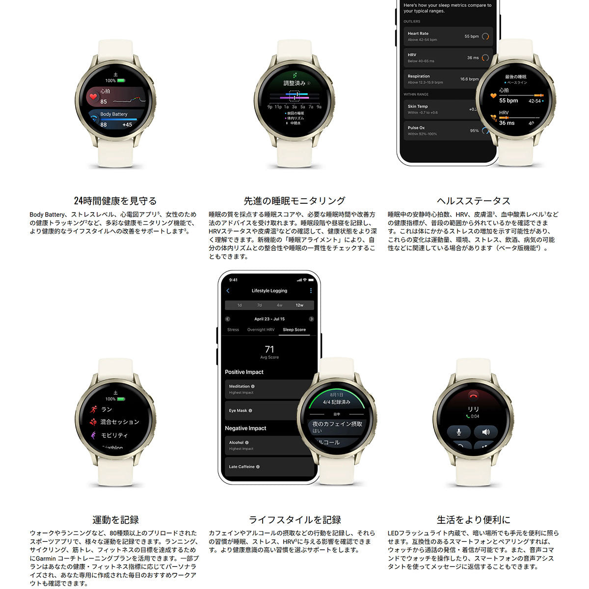 ガーミン GARMIN Venu 4 41mm ヴェニュー4 41mm フィットネス GPS スマートウォッチ 腕時計 レディース 010-03013-32 Slate/Black【2025 新作】