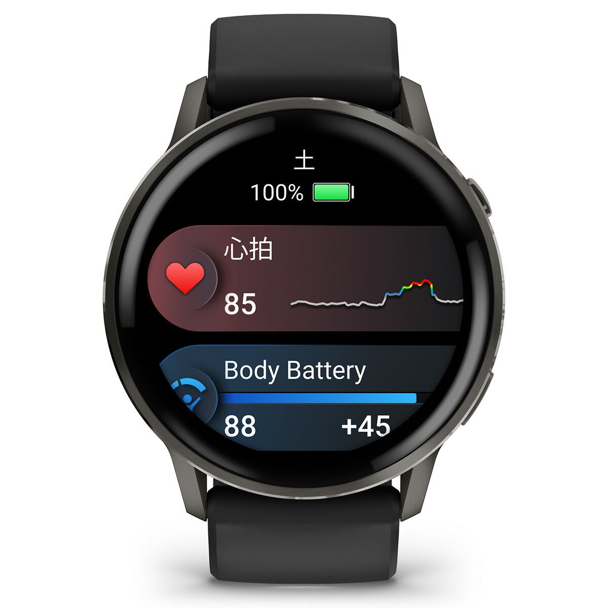 ガーミン GARMIN Venu 4 45mm ヴェニュー4 45mm フィットネス GPS スマートウォッチ 腕時計 メンズ レディース 010-03014-30 Slate/Black【2025 新作】