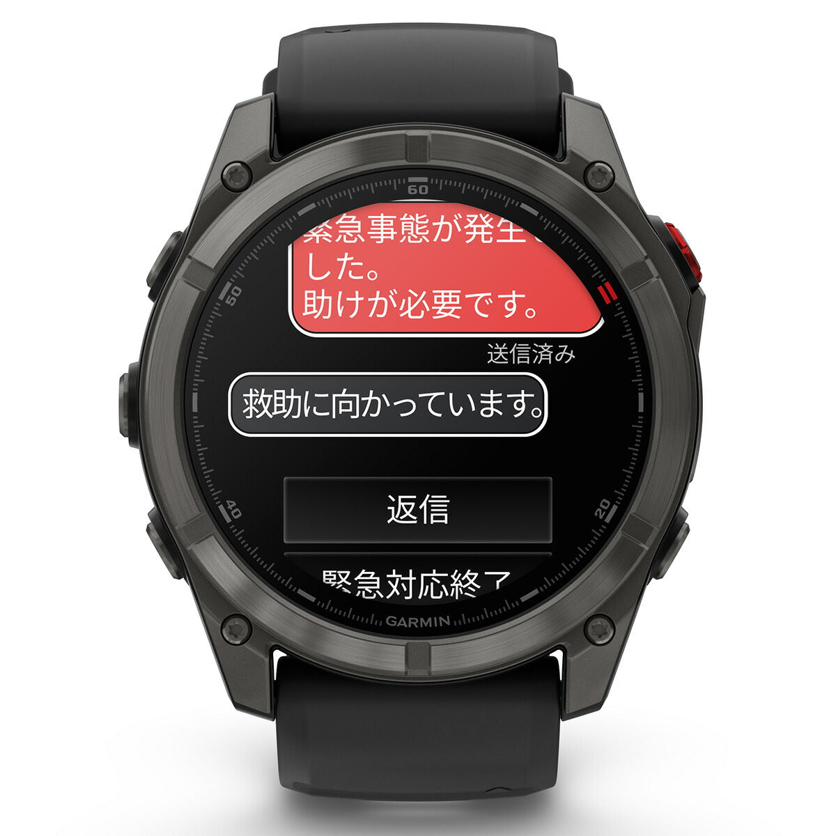 ガーミン GARMIN fenix 8 Pro Sapphire AMOLED 51mm フェニックス8 プロ アモレッド 51mm スマートウォッチ 腕時計 010-03199-21 Ti Carbon Gray DLC / Black【2025 新作】