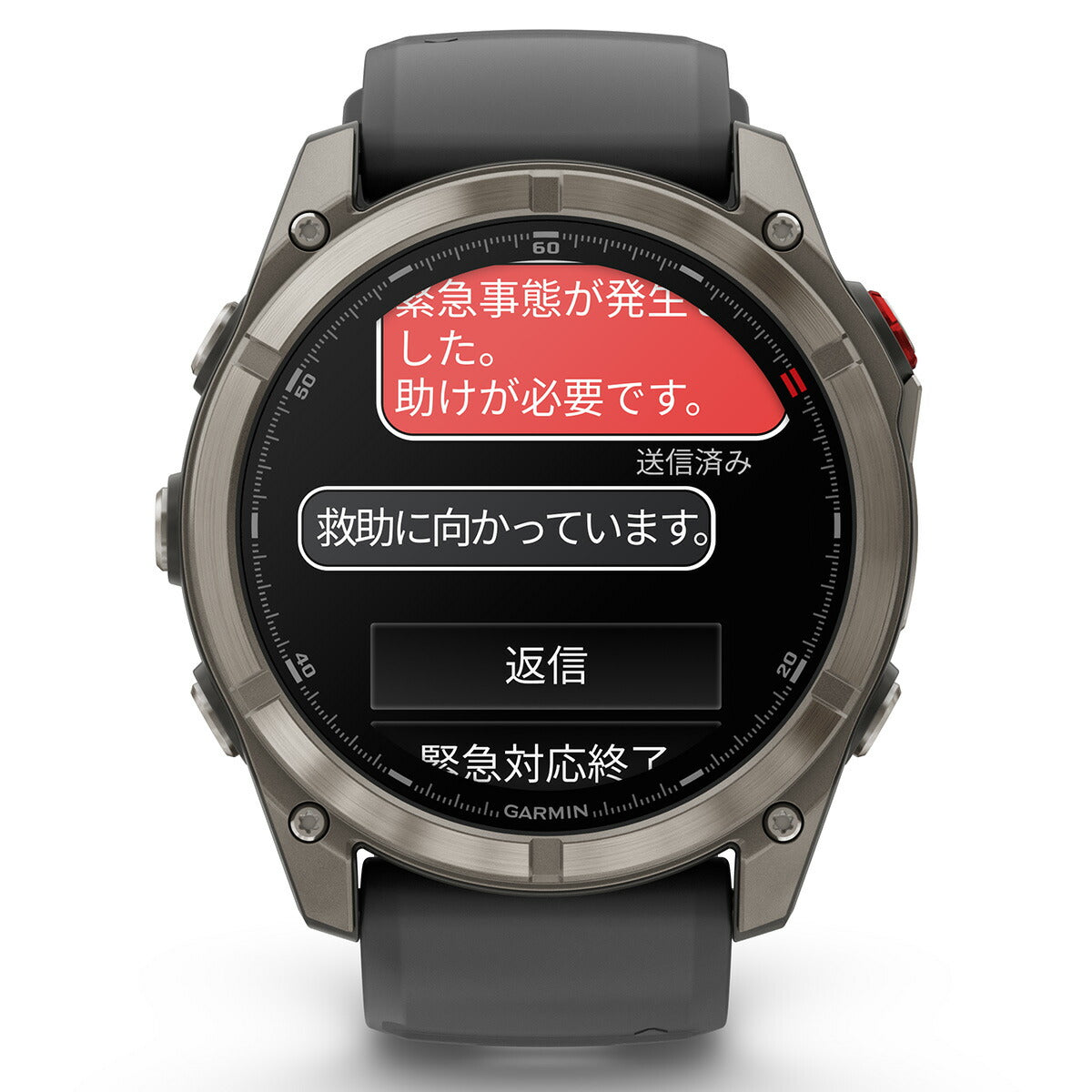ガーミン GARMIN fenix 8 Pro Sapphire AMOLED 51mm フェニックス8 プロ アモレッド 51mm スマートウォッチ 腕時計 010-03199-31 Ti / Graphite【2025 新作】