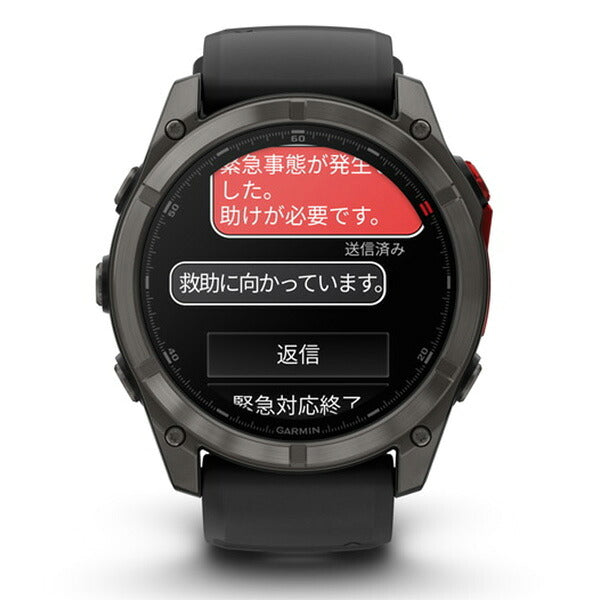 ガーミン GARMIN fenix 8 Pro MicroLED 51mm フェニックス8 プロ マイクロLED 51mm スマートウォッチ 腕時計 010-03380-12 Ti DLC / Black