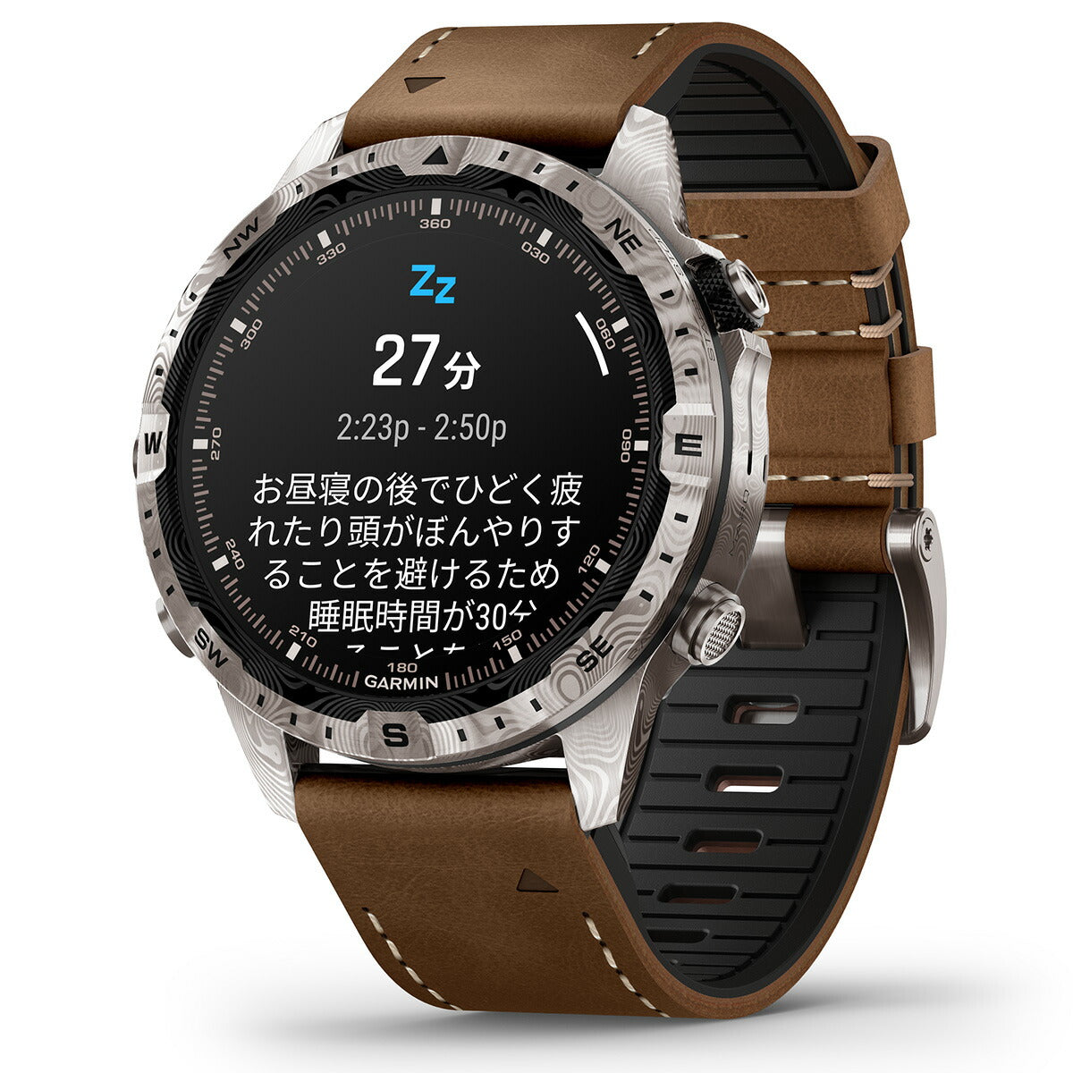 ガーミン GARMIN MARQ Adventurer Gen 2 Damascus Steel Edition マーク アドベンチャラー ダマスカス スチールエディション GPS スマートウォッチ 腕時計 メンズ 010-03393-D2【2024 新作】