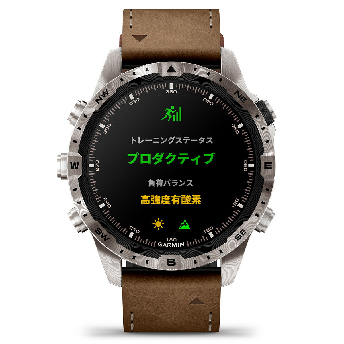 ガーミン GARMIN MARQ Adventurer Gen 2 Damascus Steel Edition マーク アドベンチャラー ダマスカス スチールエディション GPS スマートウォッチ 腕時計 メンズ 010-03393-D2【2024 新作】