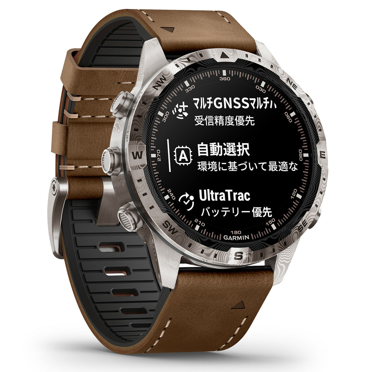 ガーミン GARMIN MARQ Adventurer Gen 2 Damascus Steel Edition マーク アドベンチャラー ダマスカス スチールエディション GPS スマートウォッチ 腕時計 メンズ 010-03393-D2【2024 新作】