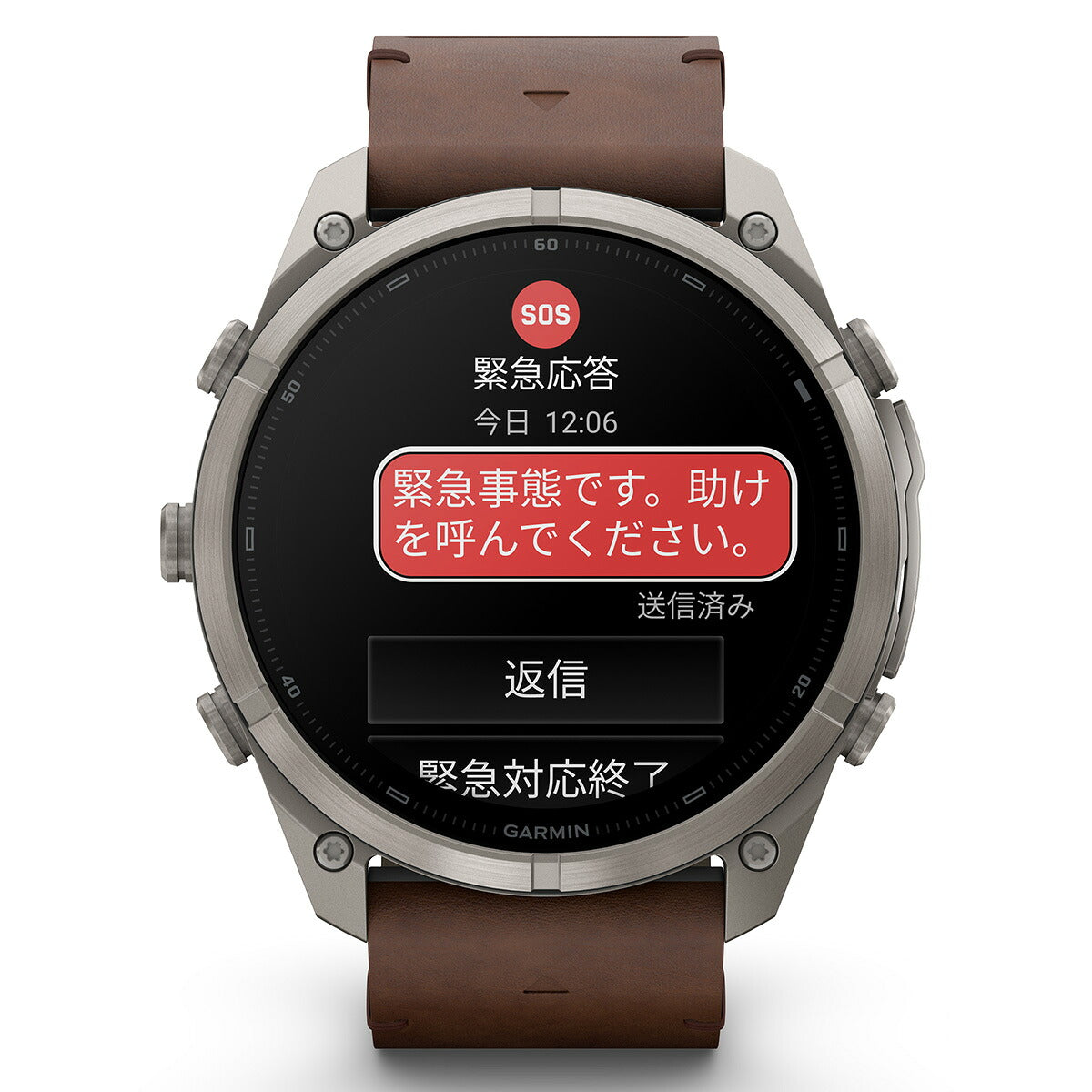 ガーミン GARMIN fenix 9 Pro inReach AMOLED 51mm フェニックス9 プロ インリーチ アモレッド GPS スマートウォッチ 010-04337-80 腕時計 Ti / Leather Band【2026 新作】