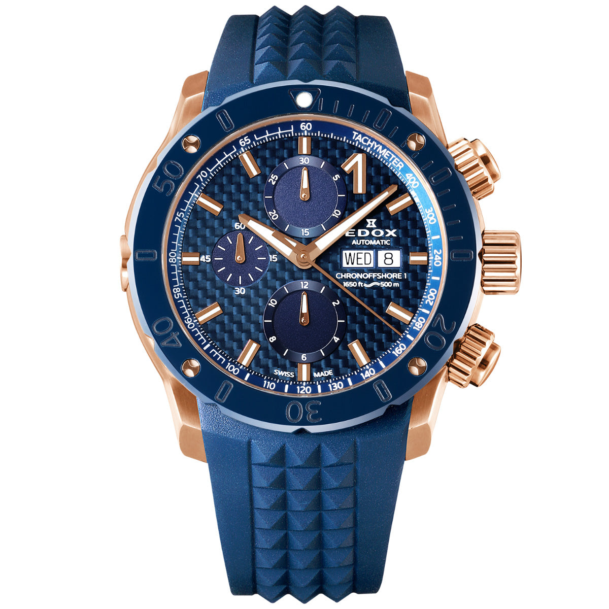 エドックス EDOX クロノオフショア1 クロノグラフ オートマティック 腕時計 メンズ 自動巻き 01122-37RBU35-BUIR3 CHRONOFFSHORE-1【60回分割手数料無料！】