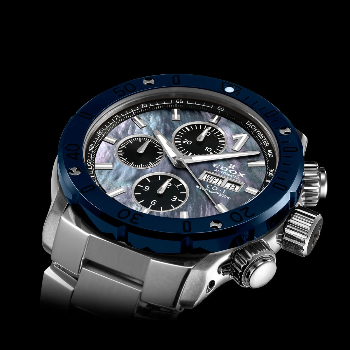 エドックス EDOX クロノオフショア1 クロノグラフ オートマティック ジャパン リミテッド エディション 腕時計 メンズ 自動巻き 日本限定100本 01122-3BU3M-NANIN CHRONOFFSHORE-1【60回分割手数料無料！】