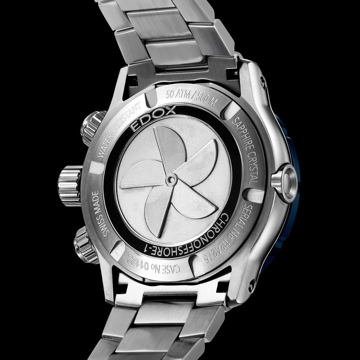 エドックス EDOX クロノオフショア1 クロノグラフ オートマティック ジャパン リミテッド エディション 腕時計 メンズ 自動巻き 日本限定100本 01122-3BU3M-NANIN CHRONOFFSHORE-1【60回分割手数料無料！】