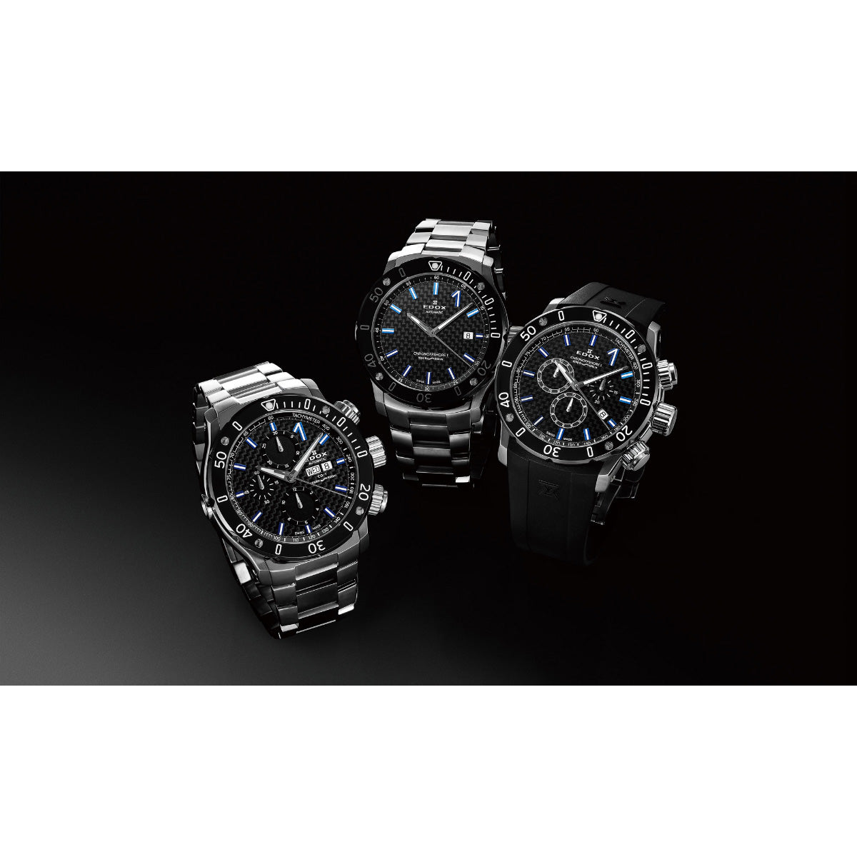 エドックス EDOX クロノオフショア1 クロノグラフ オートマティック 腕時計 メンズ 自動巻き 01122-3M-NIBU6 CHRONOFFSHORE-1【60回分割手数料無料！】