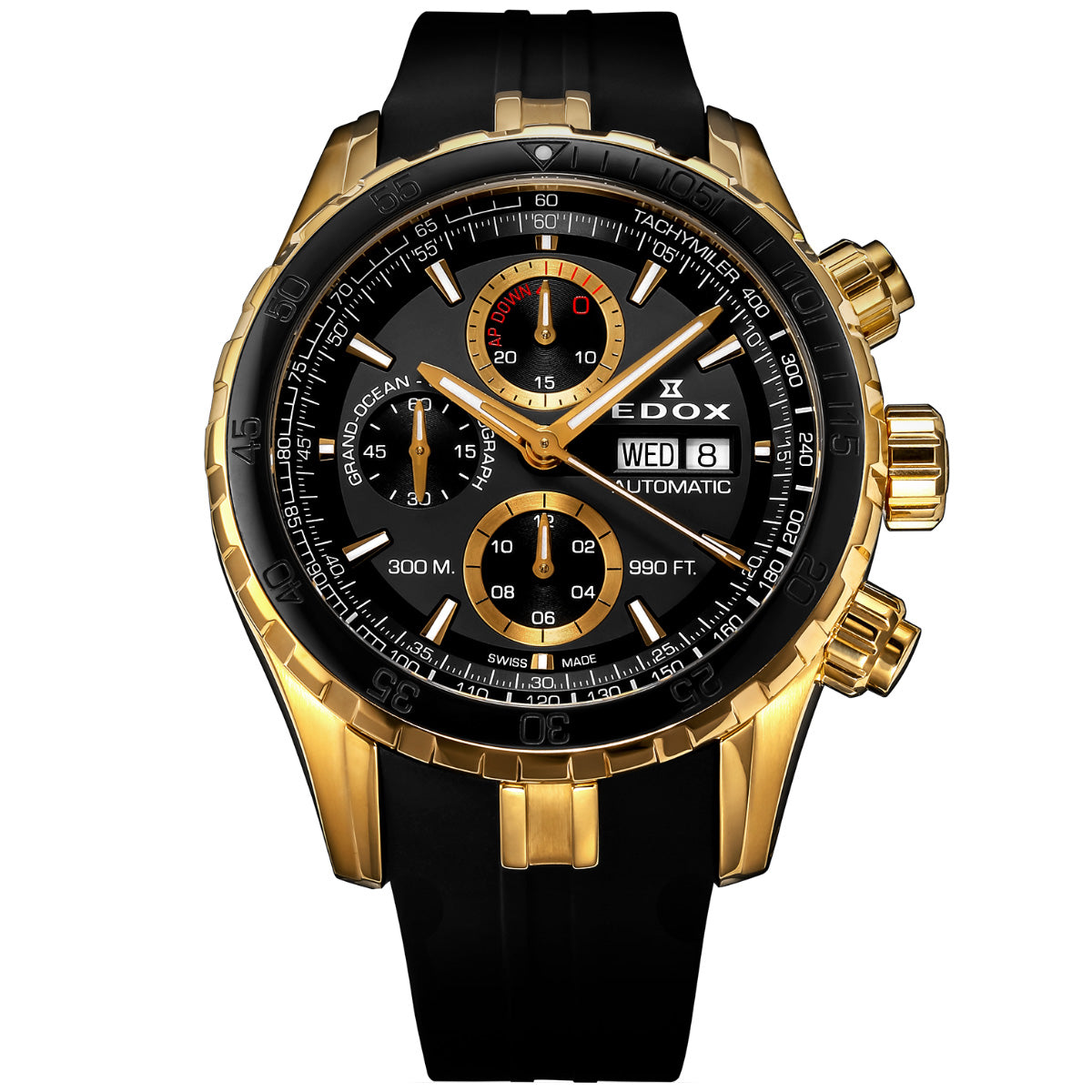 エドックス EDOX グランドオーシャン クロノグラフ オートマティック 腕時計 メンズ 自動巻き 01123-37J5-NID5 GRAND OCEAN【60回分割手数料無料！】