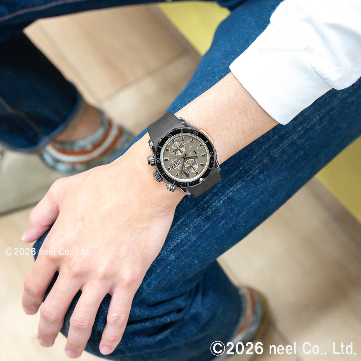 エドックス EDOX クロノオフショア1 ベゼルロック クロノグラフ オートマティック 腕時計 メンズ 自動巻き 01128-37GNRCA-GNR CHRONOFFSHORE-1【60回分割手数料無料！】
