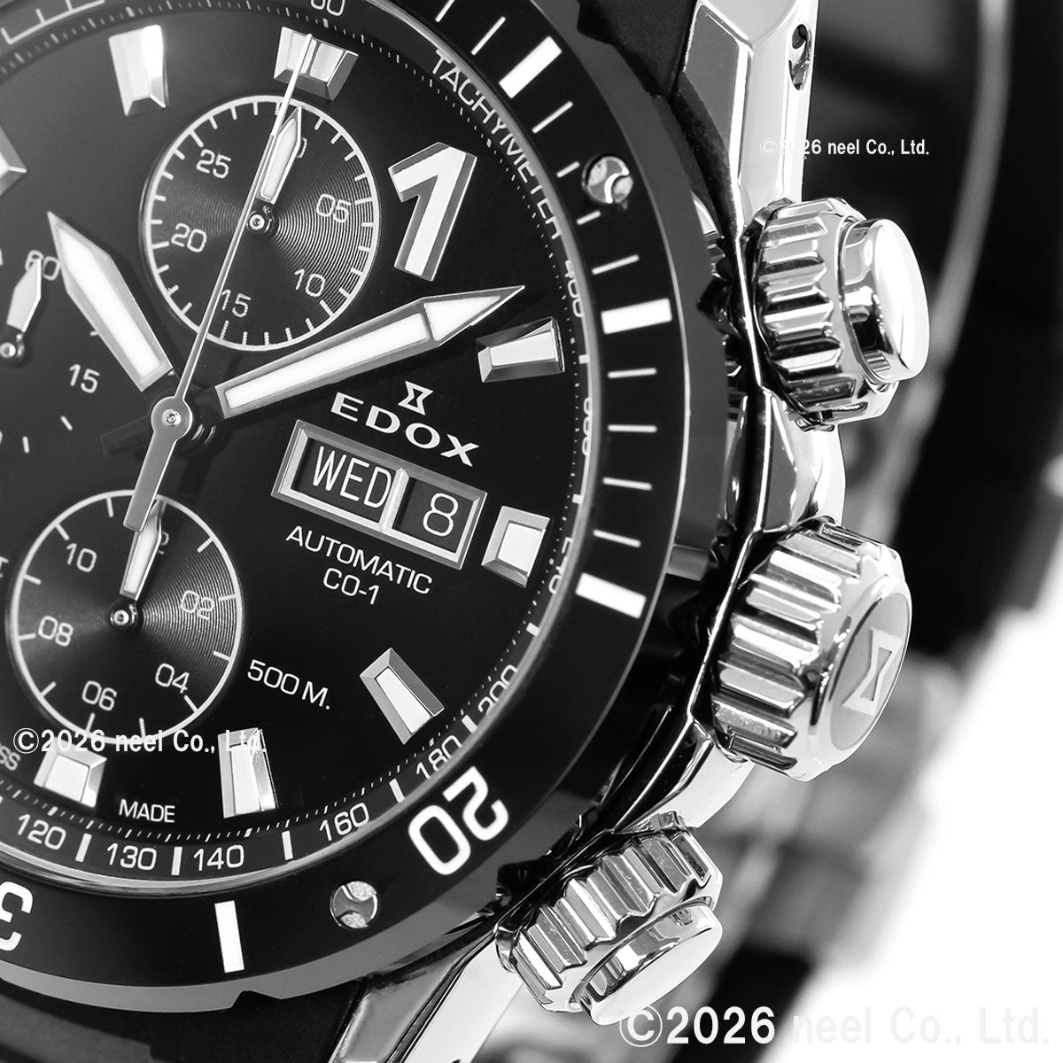 エドックス EDOX クロノオフショア1 ベゼルロック クロノグラフ オートマティック 腕時計 メンズ 自動巻き 01128-3NRCA-NN CHRONOFFSHORE-1【60回分割手数料無料！】