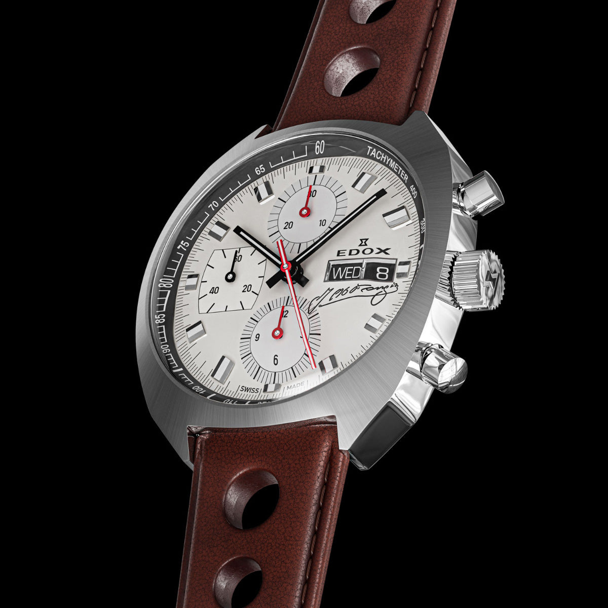 エドックス EDOX クロノラリー スポーツマン クロノグラフ オートマティック ファンジオ リミテッド エディション 腕時計 メンズ 自動巻き 世界限定115本 01132-3G-BEAN CHRONORALLY【60回分割手数料無料！】