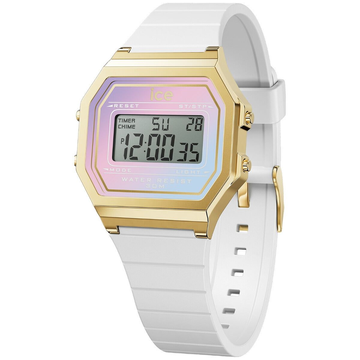 アイスウォッチ ICE-WATCH 腕時計 レディース アイスデジット レトロ サンセット ICE digit retro sunset ホワイトディライト 022715【2024 新作】