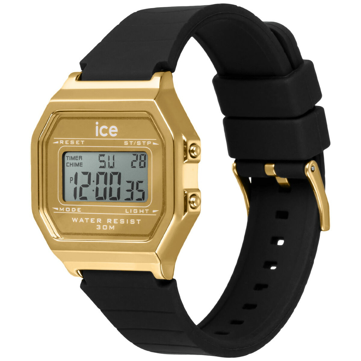 アイスウォッチ ICE-WATCH 腕時計 レディース アイスデジット レトロ メタル ICE digit retro METAL メタルゴールドミラーブラック 022731【2024 新作】