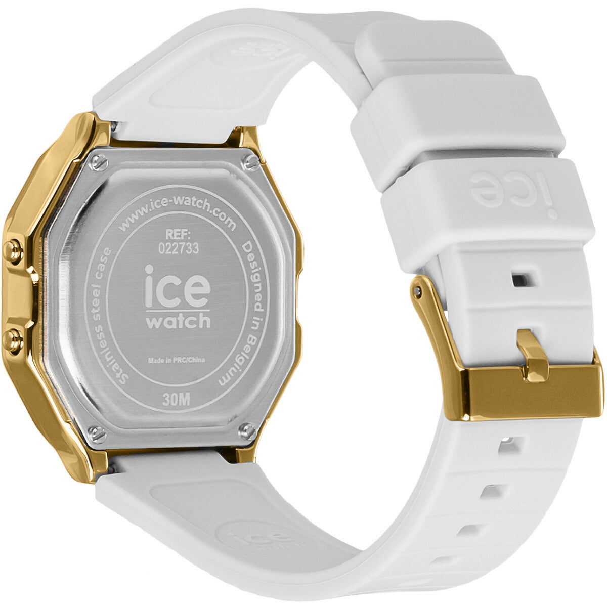 アイスウォッチ ICE-WATCH 腕時計 レディース アイスデジット レトロ メタル ICE digit retro METAL メタルゴールドミラーホワイト 022733【2024 新作】