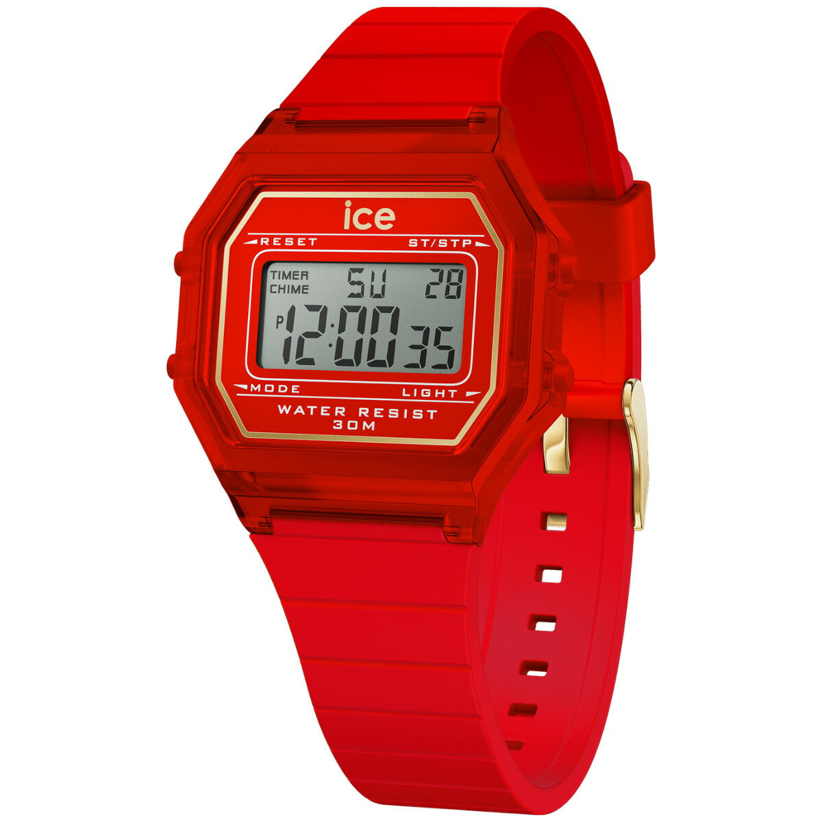 アイスウォッチ ICE-WATCH 腕時計 レディース アイスデジット レトロ ICE digit retro レッドパッション クリア 022885【2024 新作】