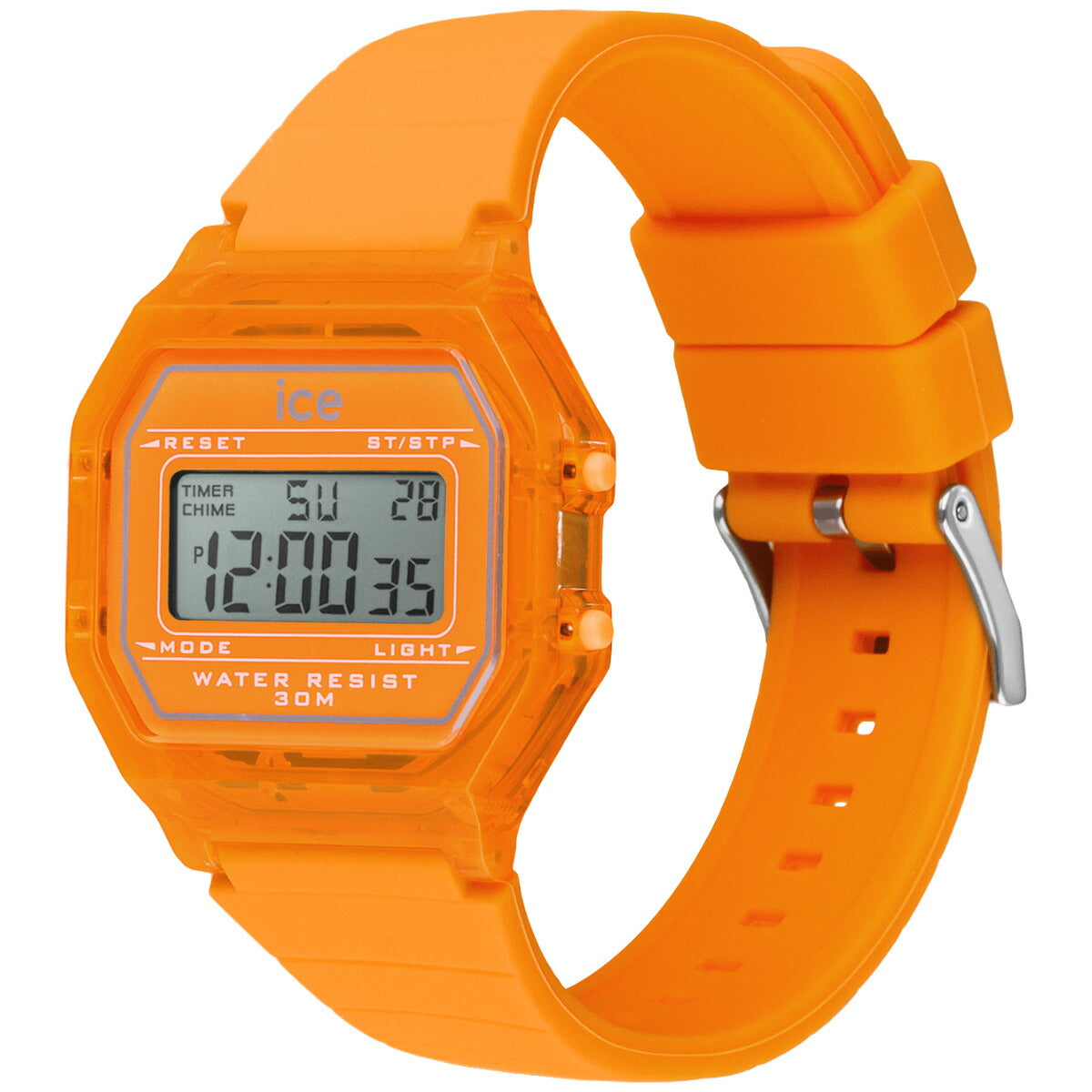 アイスウォッチ ICE-WATCH 腕時計 レディース アイスデジット レトロ ICE digit retro ネオンオレンジ クリア 022886【2024 新作】