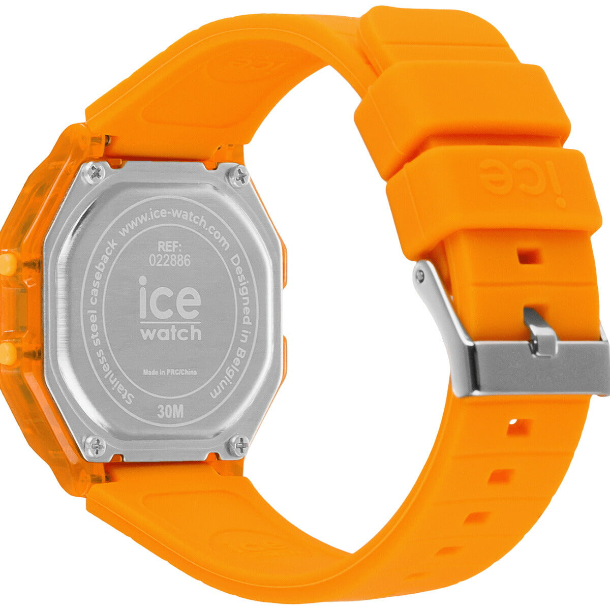 アイスウォッチ ICE-WATCH 腕時計 レディース アイスデジット レトロ ICE digit retro ネオンオレンジ クリア 022886【2024 新作】