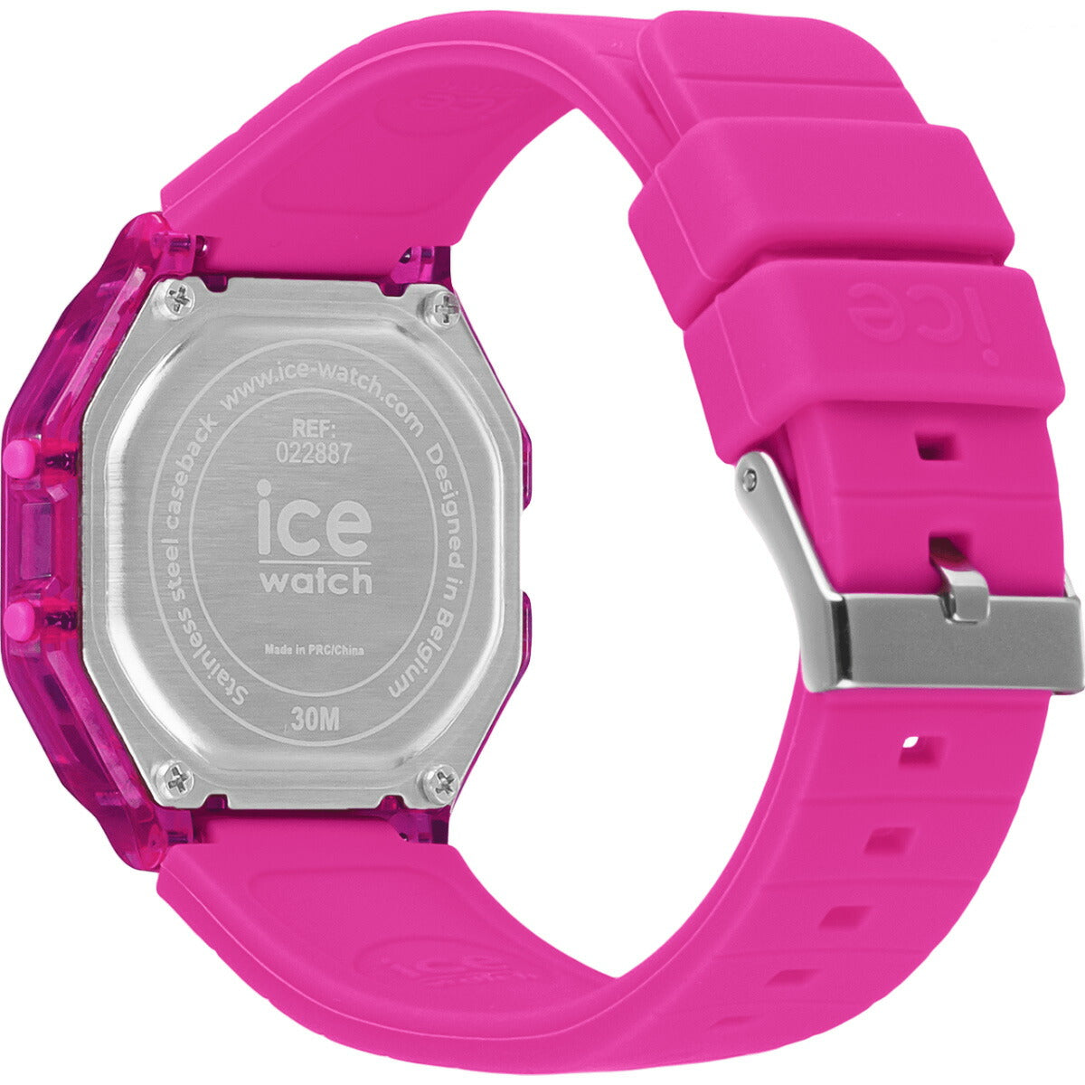 アイスウォッチ ICE-WATCH 腕時計 レディース アイスデジット レトロ ICE digit retro ネオンピンク クリア 022887【2024 新作】