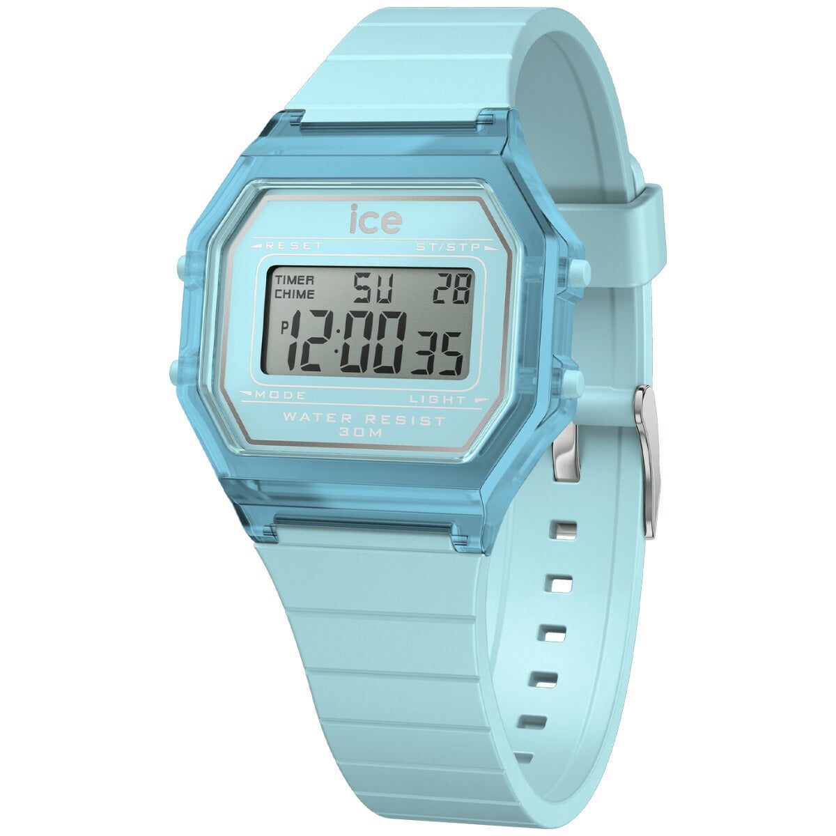 アイスウォッチ ICE-WATCH 腕時計 レディース アイスデジット レトロ ICE digit retro スカイブルー クリア 022888【2024 新作】