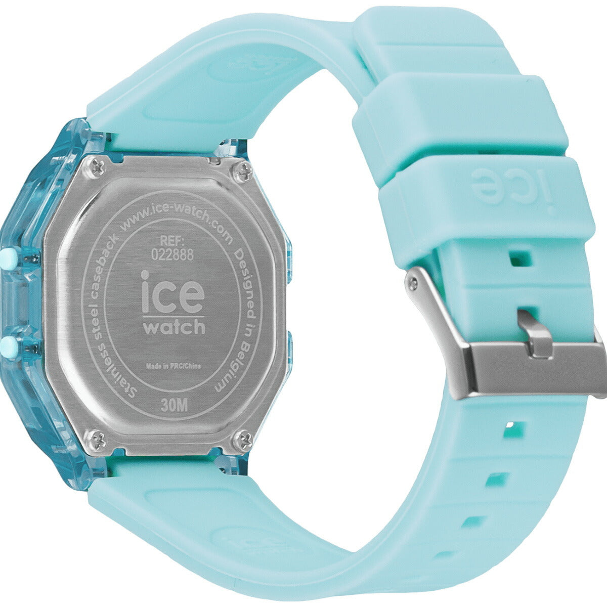 アイスウォッチ ICE-WATCH 腕時計 レディース アイスデジット レトロ ICE digit retro スカイブルー クリア 022888【2024 新作】