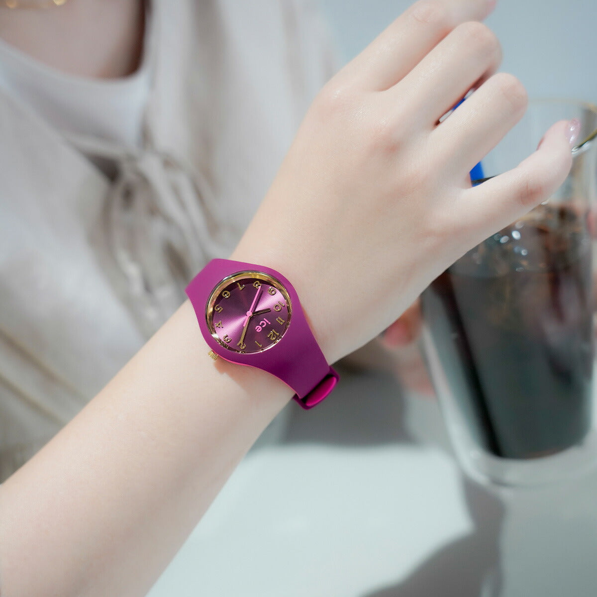 アイスウォッチ ICE-WATCH 腕時計 レディース アイスデュオ シック ICE duo chic バーガンディー 023276【2024 新作】