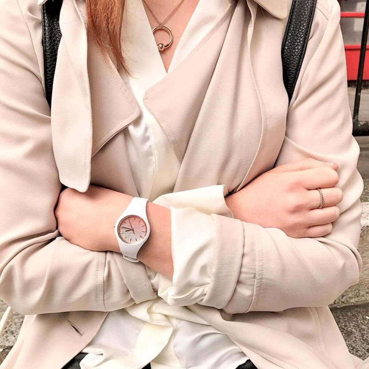 アイスウォッチ ICE-WATCH 腕時計 レディース アイスロー ICE lo ホワイトピンク スモール＋ 024519