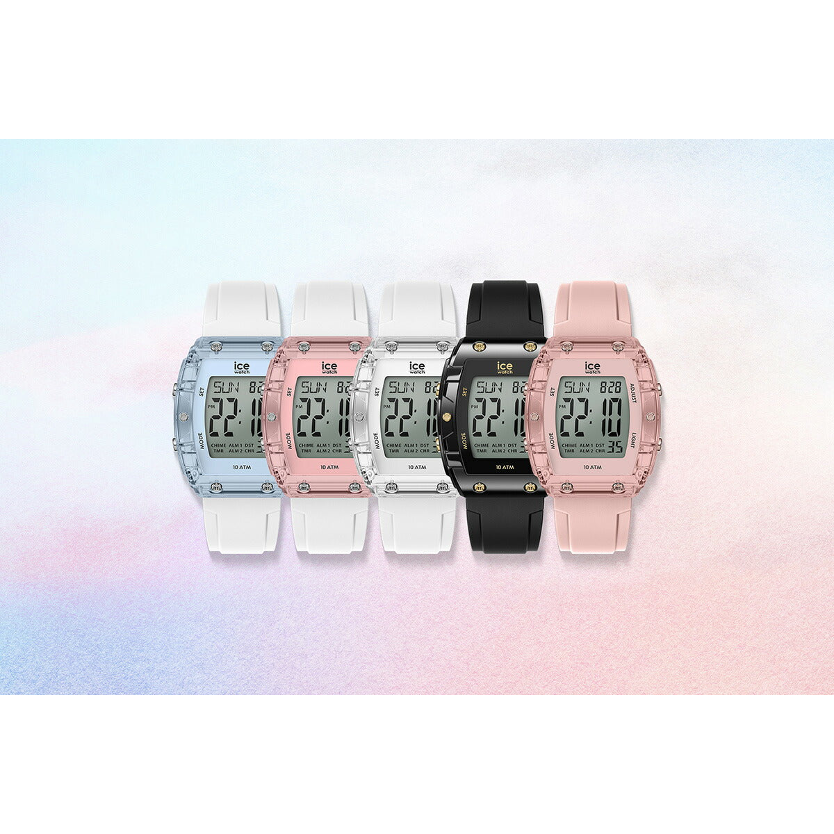 アイスウォッチ ICE-WATCH 腕時計 メンズ レディース アイスデジットボリデイ ICE digit boliday ヌード クリア ローズゴールド 024563【2025 新作】