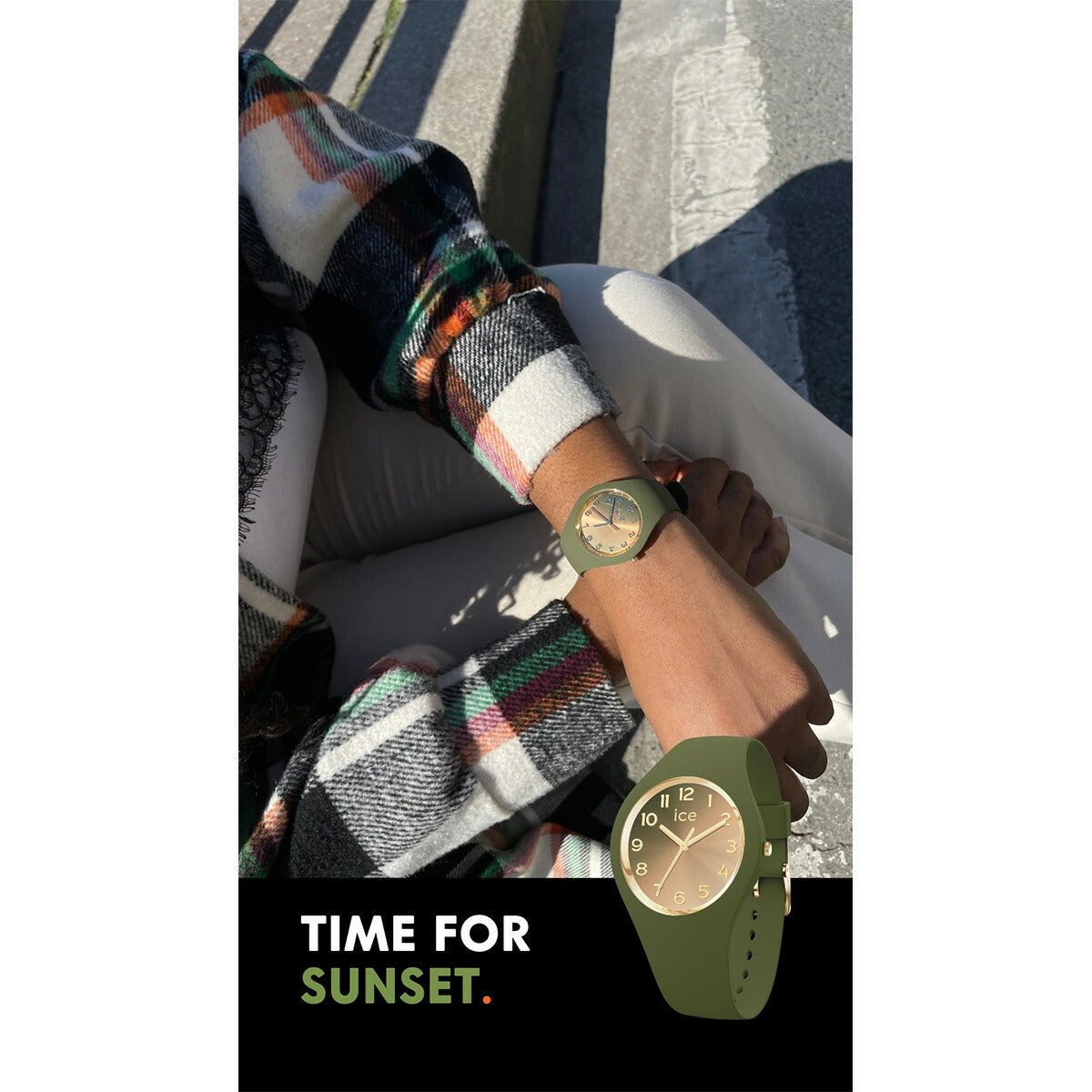 アイスウォッチ ICE-WATCH 腕時計 レディース アイスサンセット2025 ICE sunset 2025 スモール＋ オリーブグリーン 024987【2025 新作】