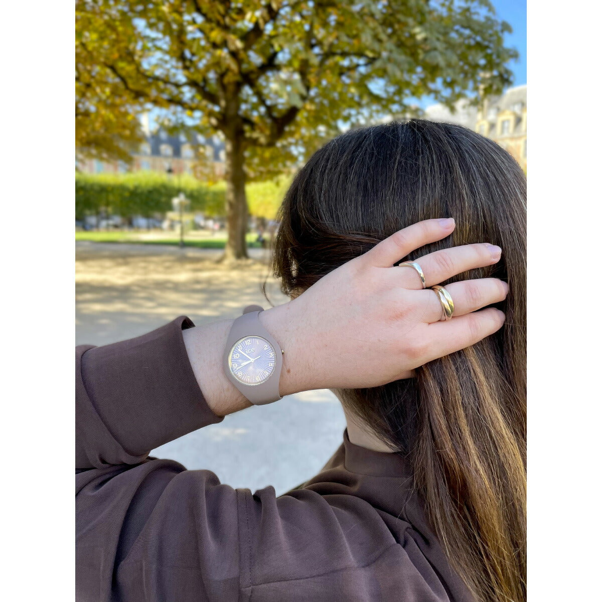 アイスウォッチ ICE-WATCH 腕時計 メンズ レディース アイスシャンパーニュ ICE champagne モカ スモール＋ 025252