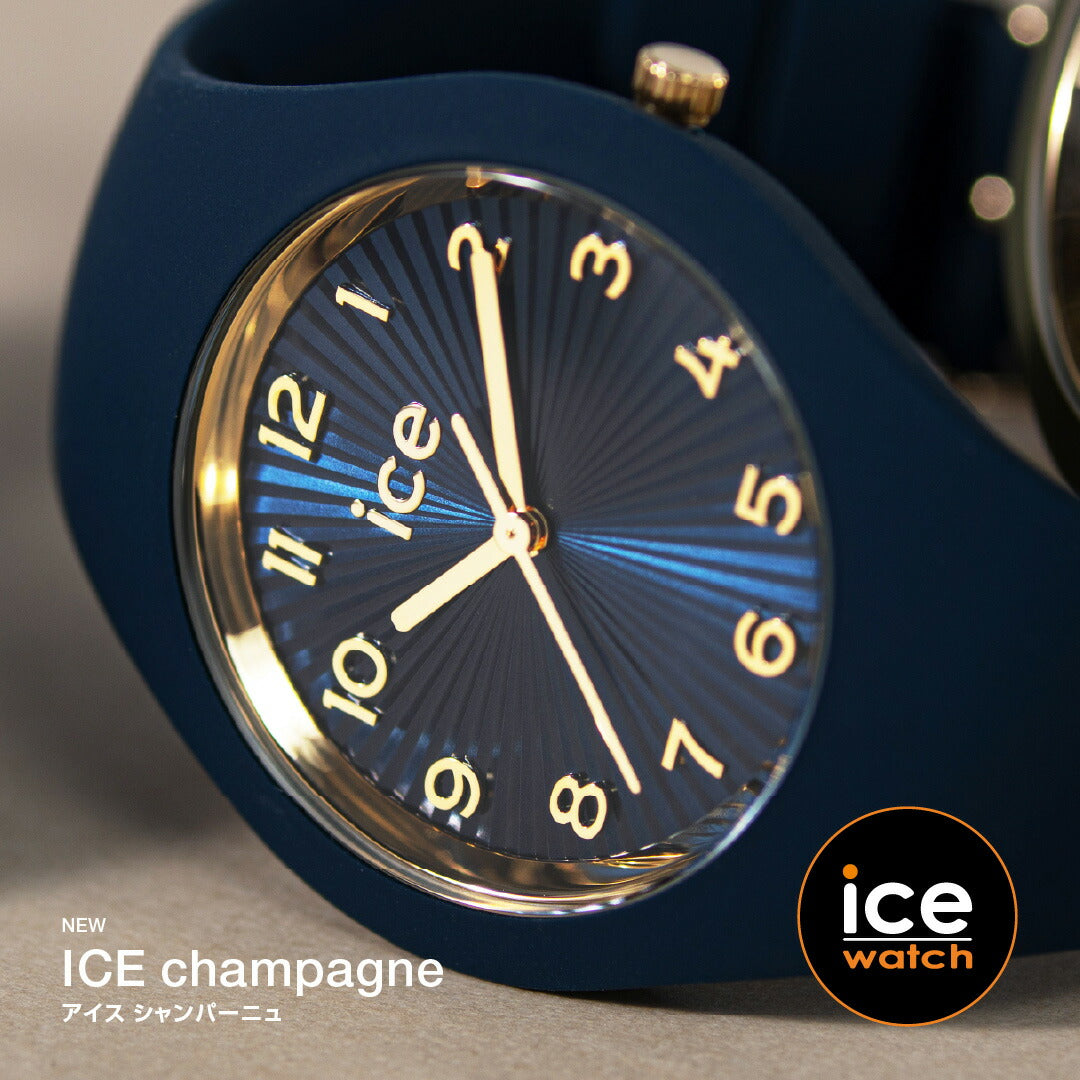 アイスウォッチ ICE-WATCH 腕時計 メンズ レディース アイスシャンパーニュ ICE champagne ネイビーブルー スモール＋ 025256