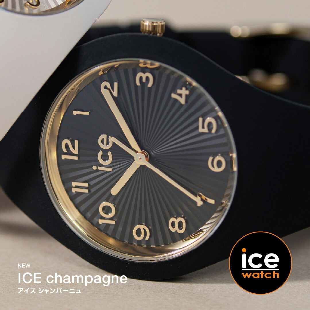 アイスウォッチ ICE-WATCH 腕時計 メンズ レディース アイスシャンパーニュ ICE champagne ブラック スモール＋ 025257